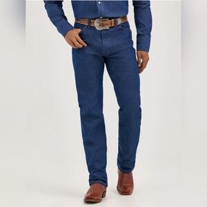 Wrangler Men's Deep Blue Straight Jeans